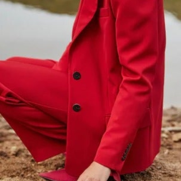 Mango red blazer, US size 2 - Picture 8 of 8